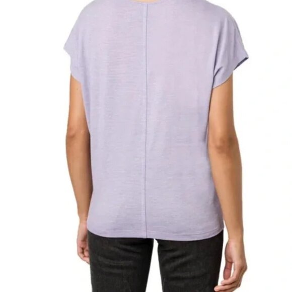 NEW Cloudveil End-on-End Stripe Dolman Top | Purple - Picture 3 of 5